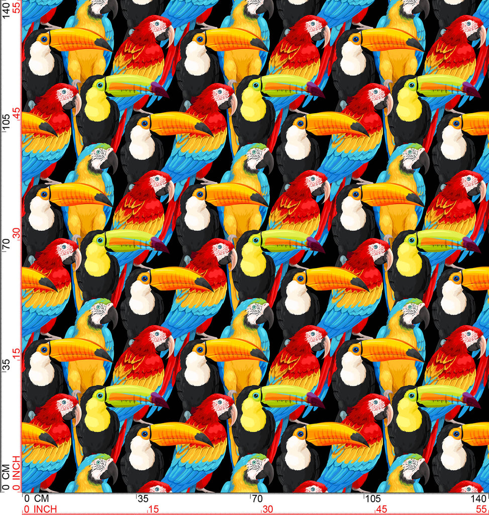 Colorful Toucan and Parrot