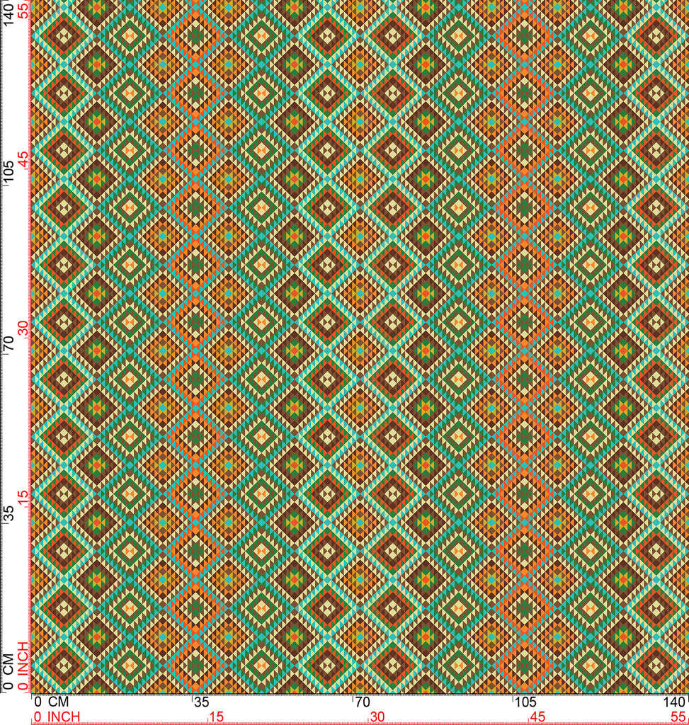 Ethnic Stripe Decorative Fabric, Aztec Geometric