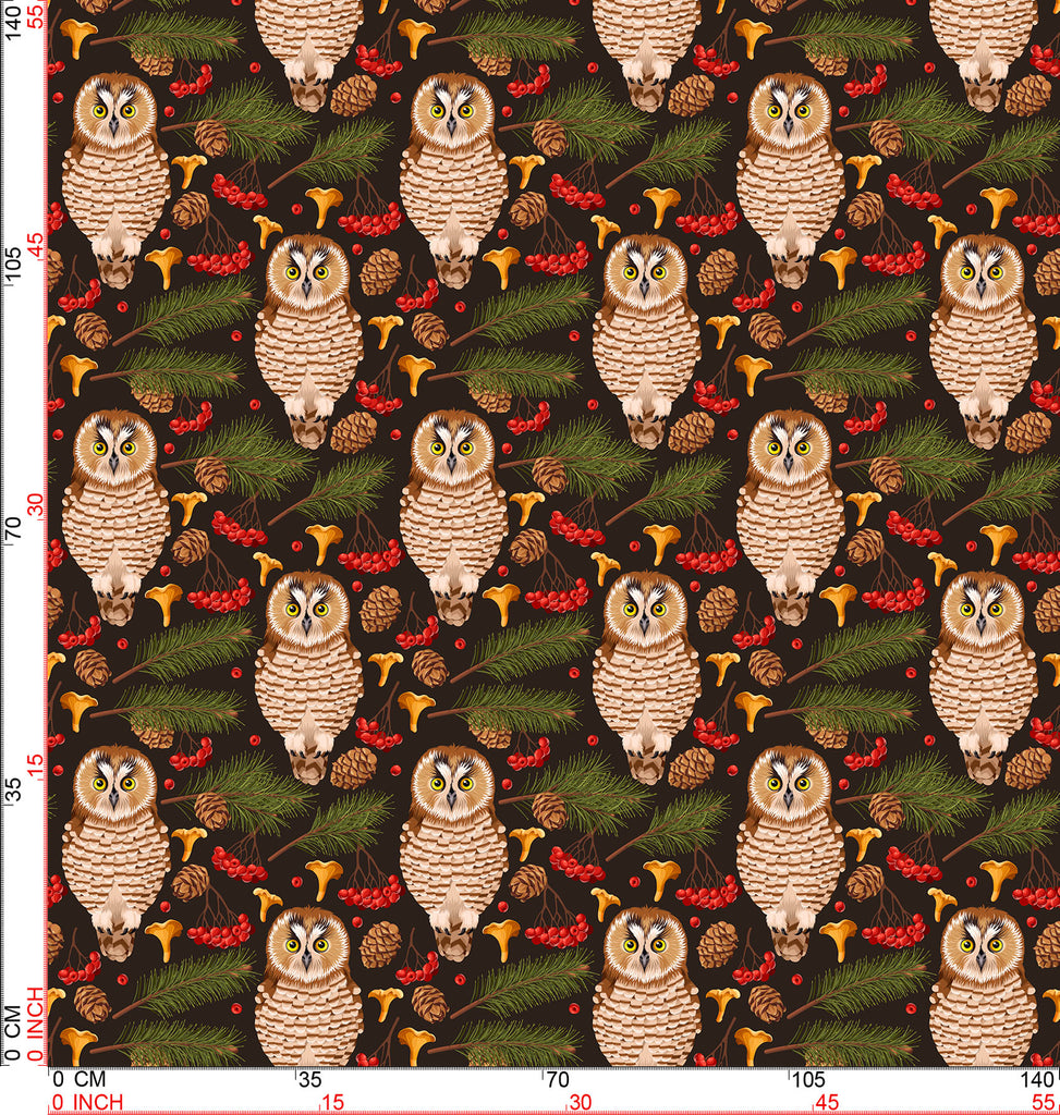 Velvet Owls in Forest